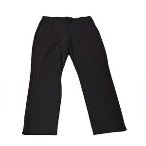 Chico's Black Straight-Leg Trousers